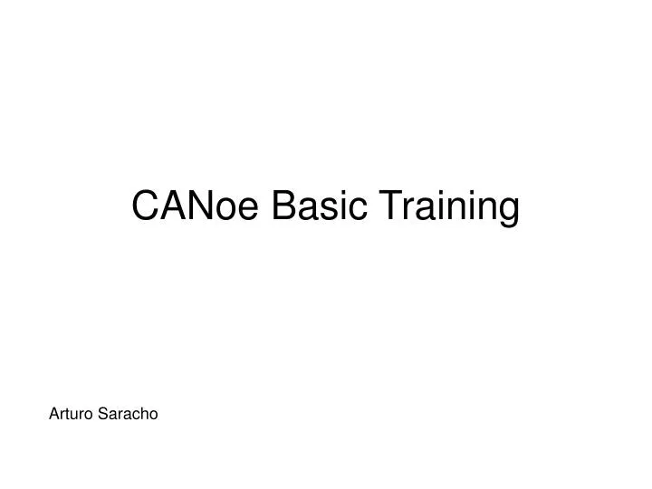 canoe basic training n.