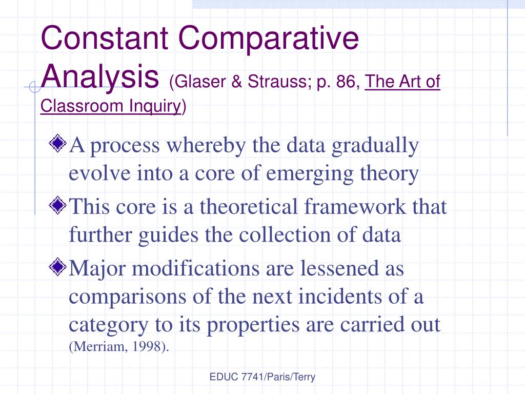 constant comparative analysis in qualitative research