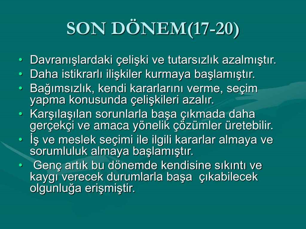 PPT - ERGENLİK DÖNEMİ SORUNLARI VE ERGENLERLE İLETİŞİM PowerPoint ...