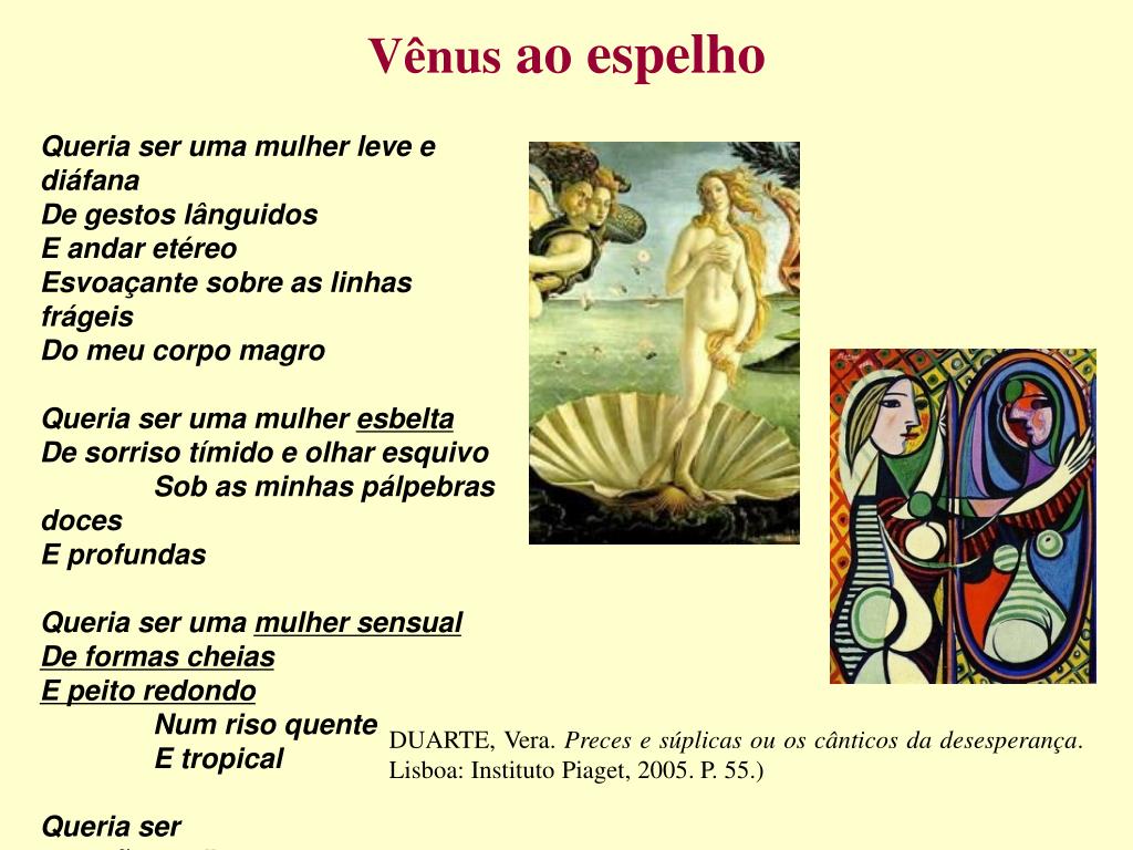 PPT - ESCRITURA DE AUTORIA FEMININA E AS METAMORFOSES DA VÊNUS