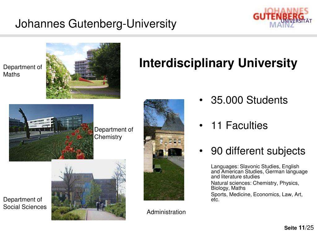 PPT - Welcome at the Johannes Gutenberg-University MAINZ! PowerPoint