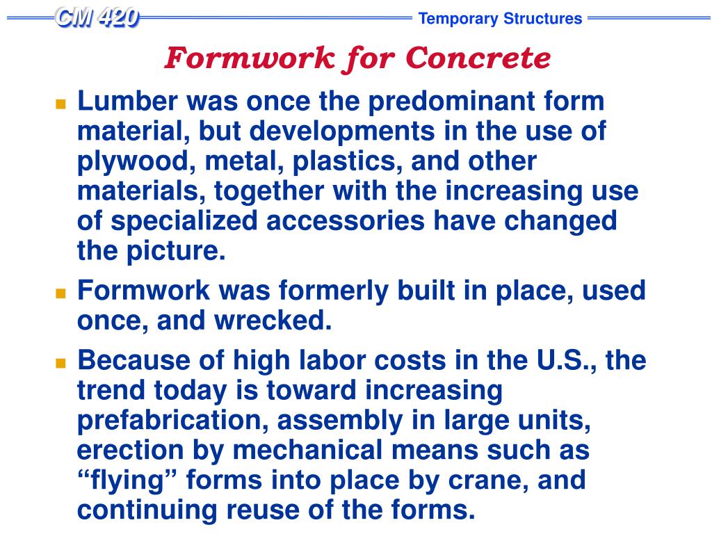 PPT - CM 420 Temporary Structures PowerPoint Presentation, free