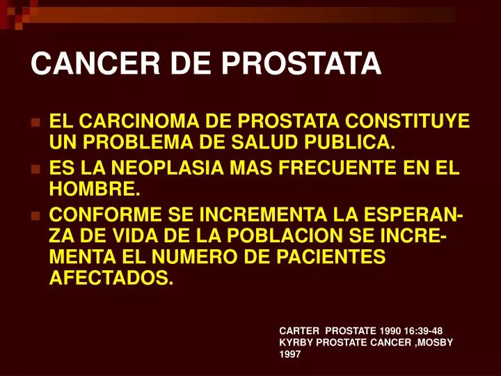 Adenocarcinomul De Prostata, Cancer de prostata ppt 