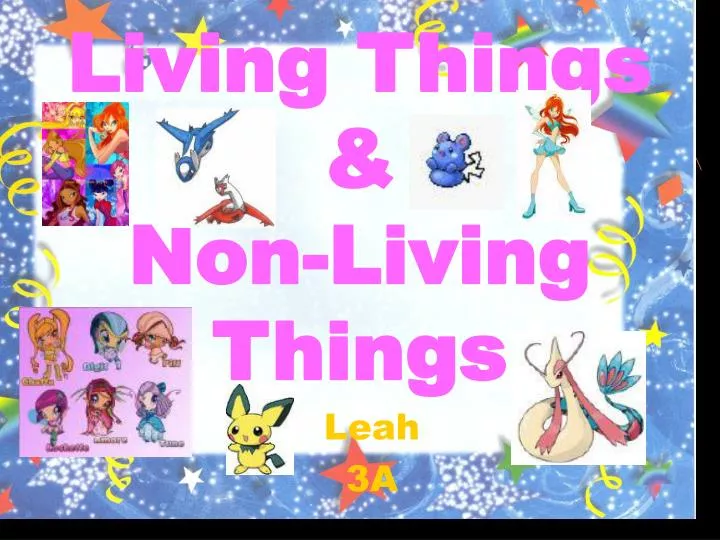 living things non living things n.