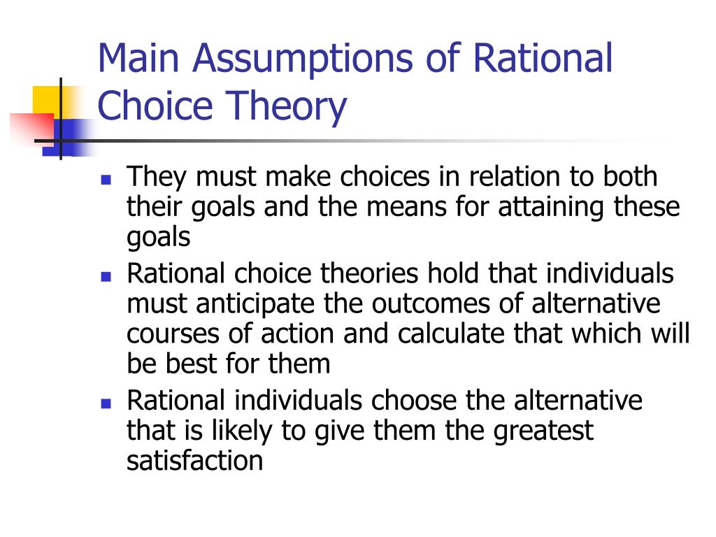 thesis rational choice theory