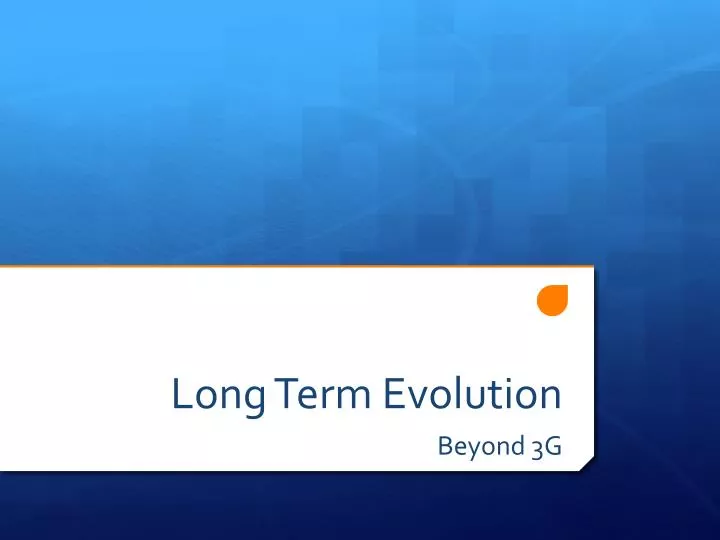 long term evolution n.
