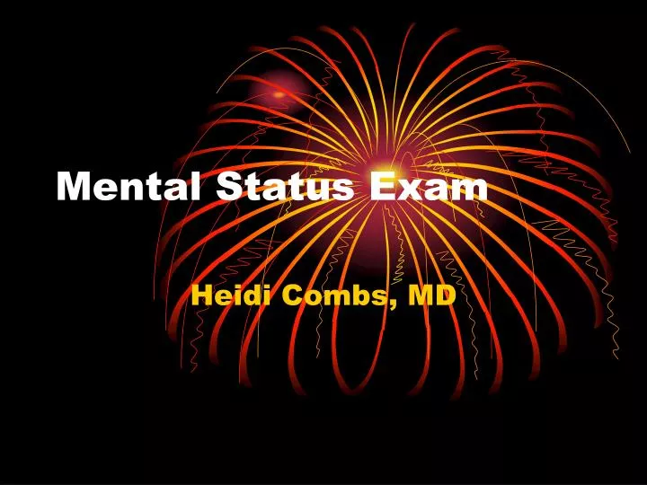 Ppt Mental Status Exam Powerpoint Presentation Free Download Id 1273692