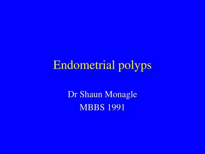 endometrial polyps n.