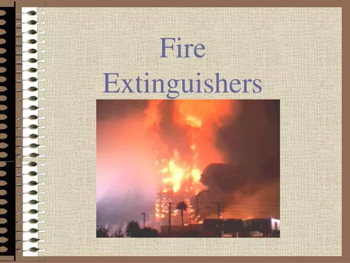 fire extinguishers n.