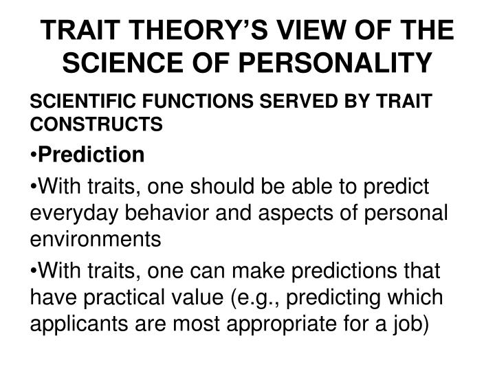 trait theory eysenck trait theory eysenck