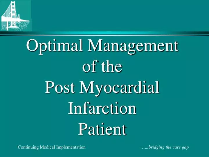 Surgical Management Of Myocardial Infarction Ppt / MYOCARDIAL INFARCTION-MANAGEMENT / Tighe, m.d., facc, facp, fase.