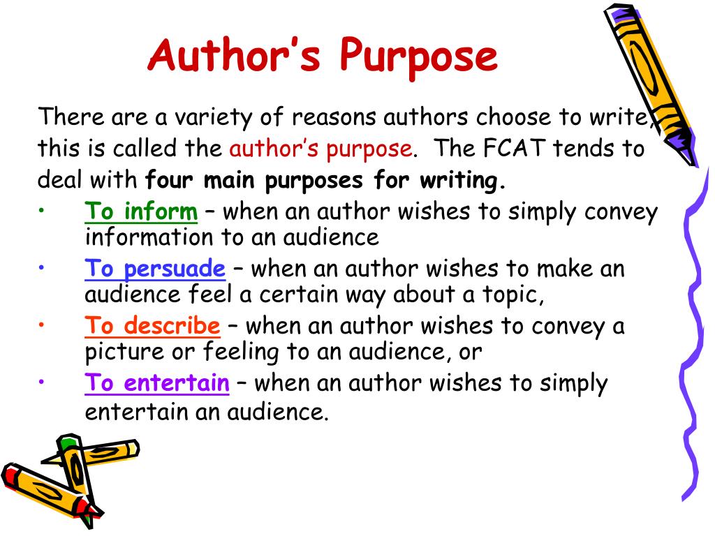 author's purpose in autobiography