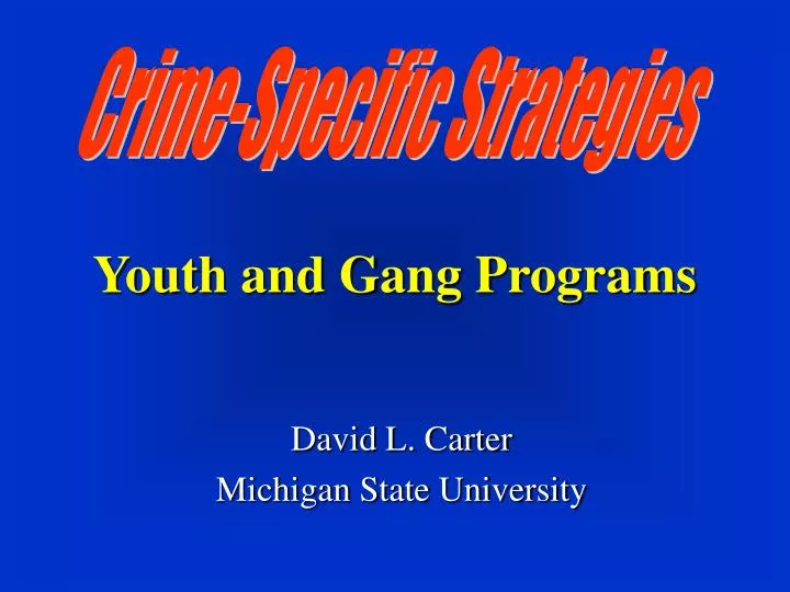 PPT Youth and Gang Programs PowerPoint Presentation, free download