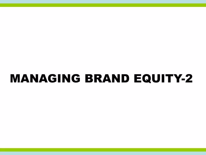 managing brand equity 2 n.