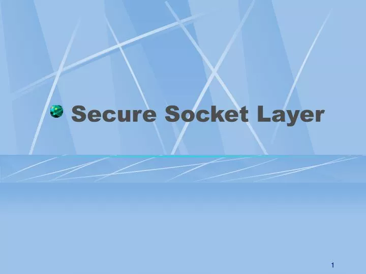 PPT Secure Socket Layer PowerPoint Presentation, free download ID