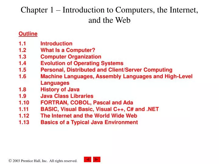 chapter 1 introduction to computers the internet and the web n.
