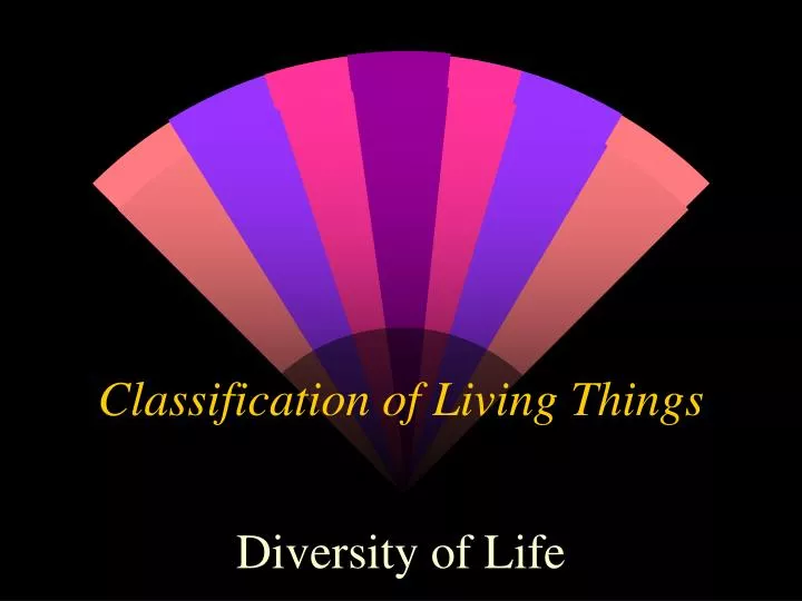 classification of living things n.