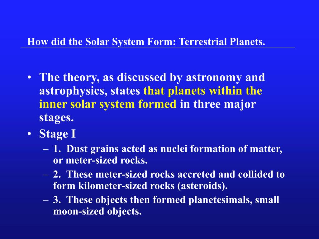 PPT - How did the Solar System form? PowerPoint ...