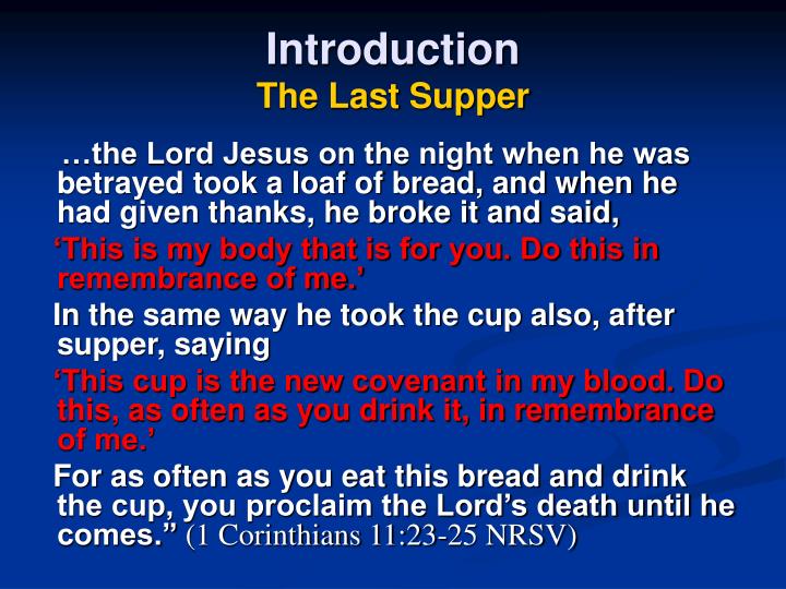PPT The Eucharist 3 PowerPoint Presentation ID 1279359