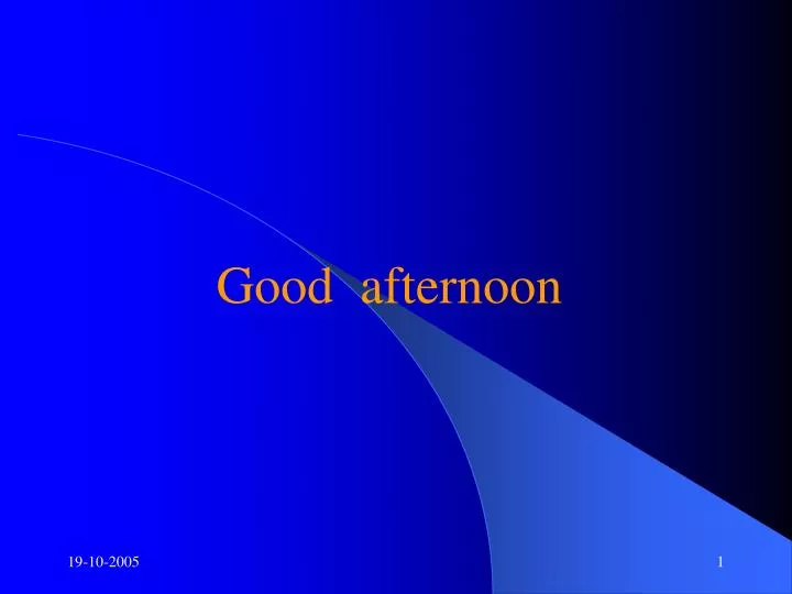 PPT Good afternoon PowerPoint Presentation, free download ID1279700