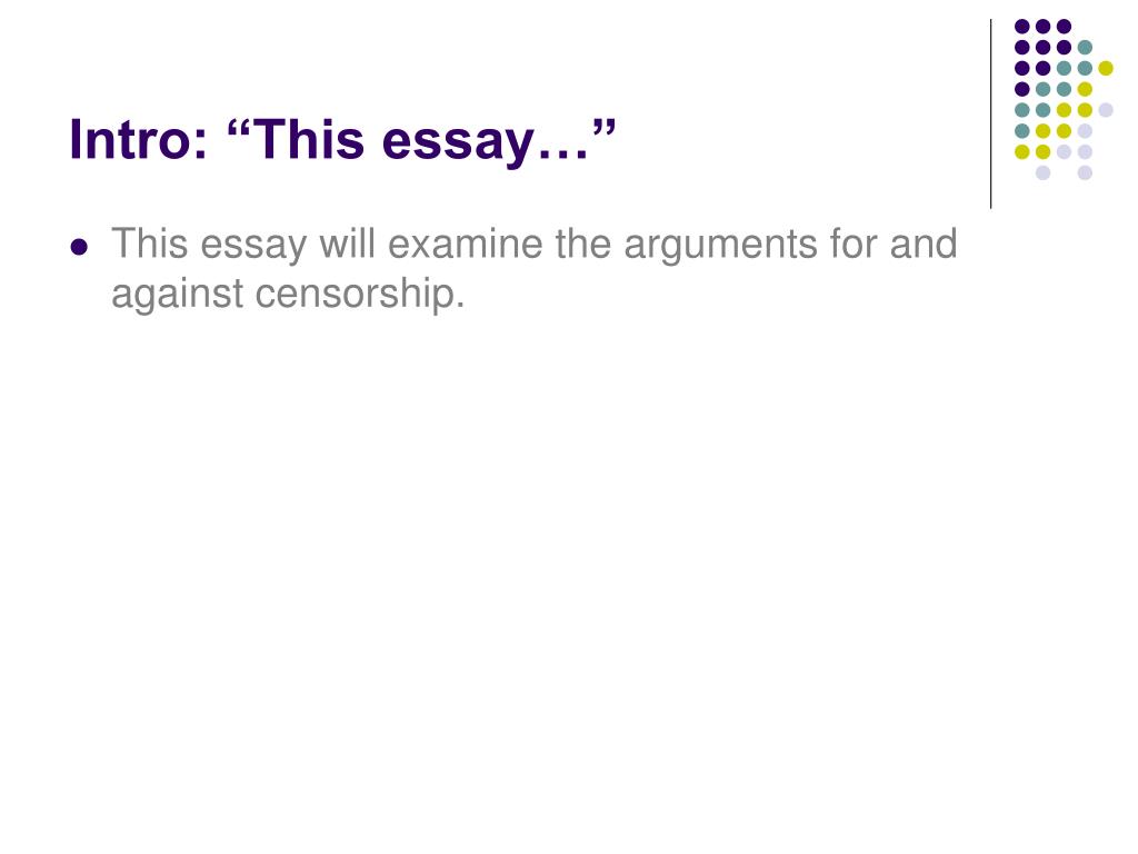 internet censorship argumentative essays