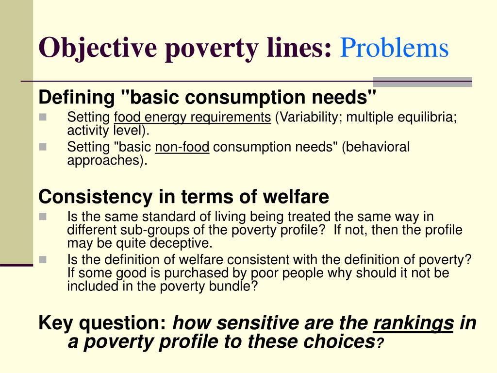 research objectives on poverty