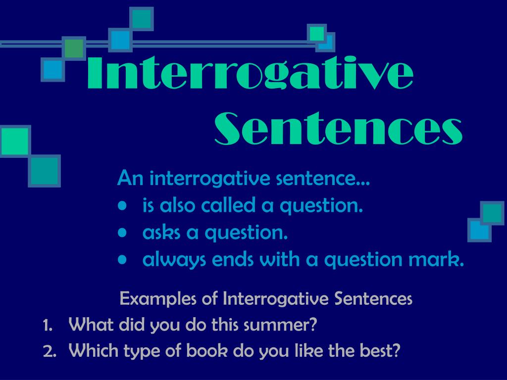 Interrogative questions