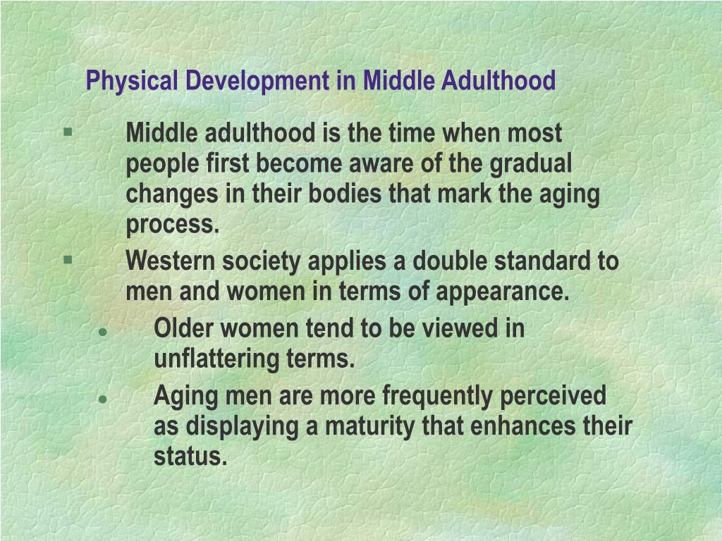 changes in middle adulthood