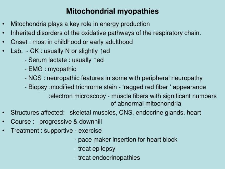 Minepathy Neuropathy And Mitochondrial Myopathy – SAIK