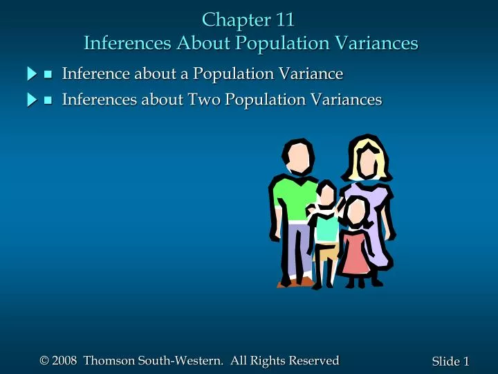 chapter 11 inferences about population variances n.