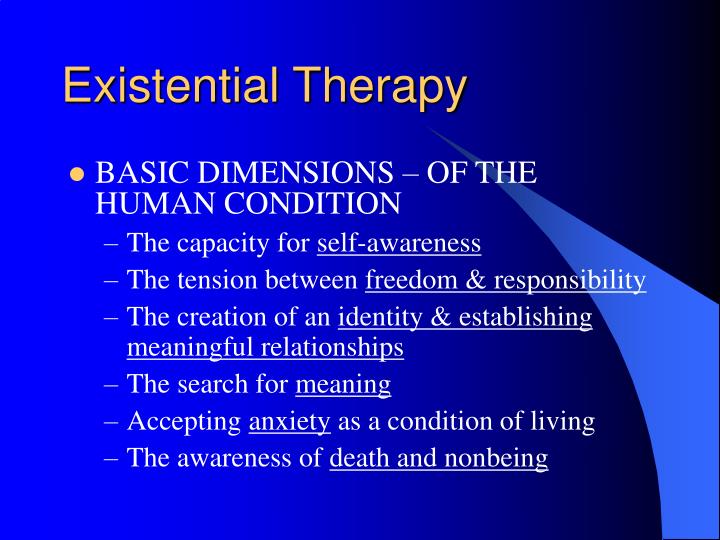 PPT - Existential Therapy PowerPoint Presentation - ID:1282192