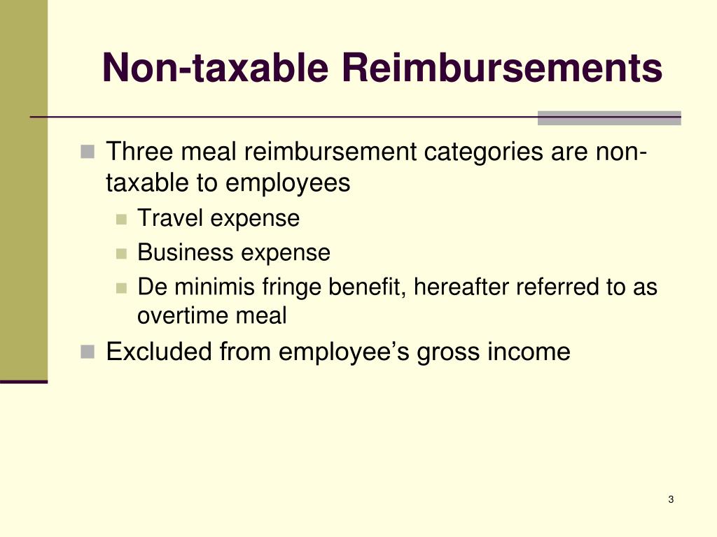 is non employee travel reimbursement taxable