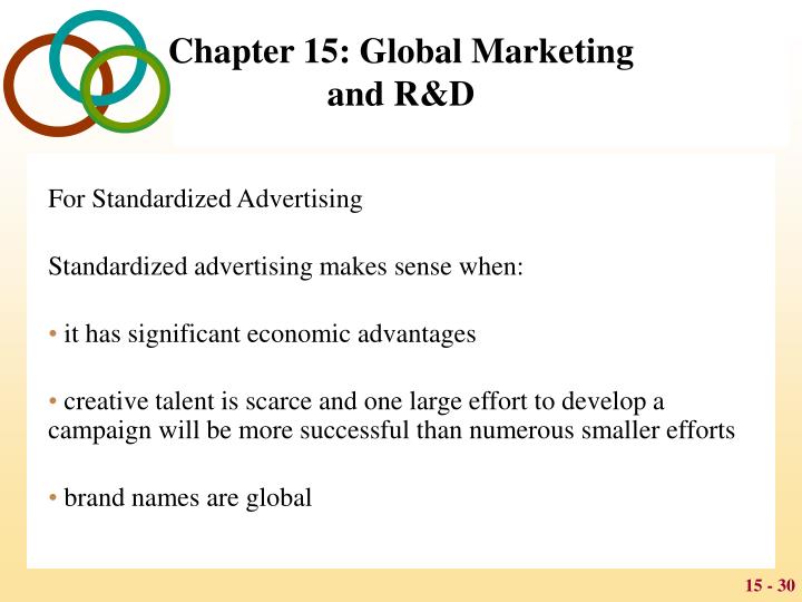 advantages of standardization in international marketing