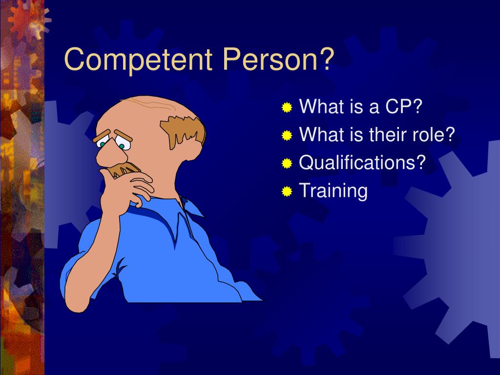 qualified person presentation