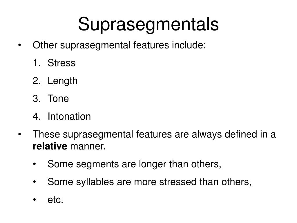 write a term paper on suprasegmental features
