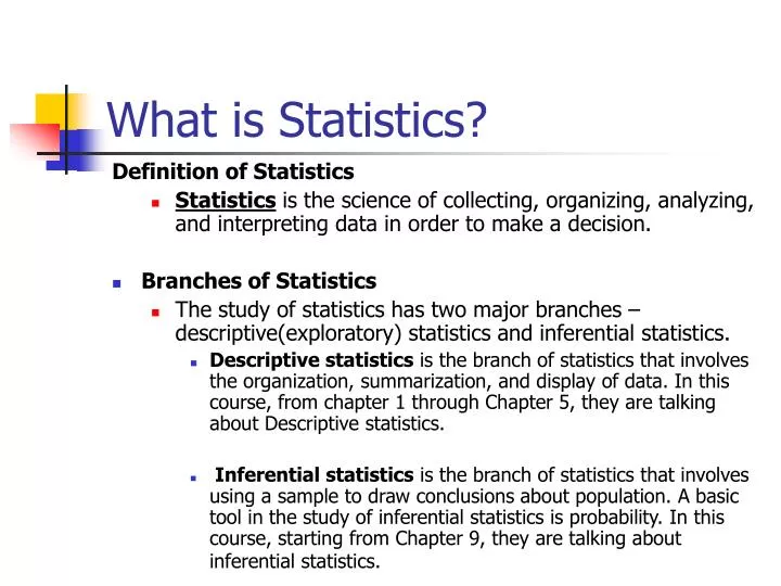 PPT What Is Statistics PowerPoint Presentation Free Download ID 