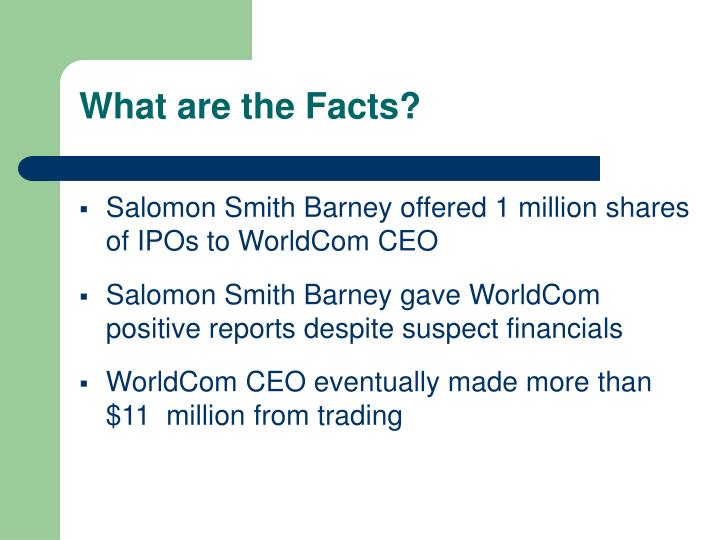 Worldcom stock options