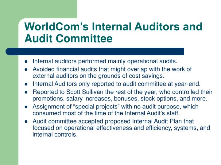 Worldcom stock options