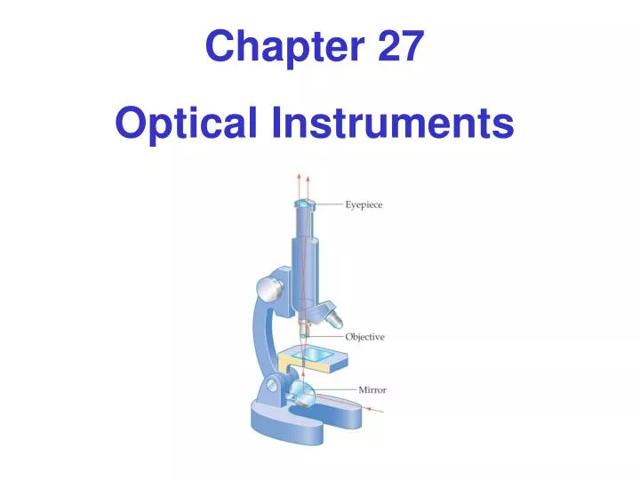 PPT Chapter 27 Optical Instruments PowerPoint Presentation, free