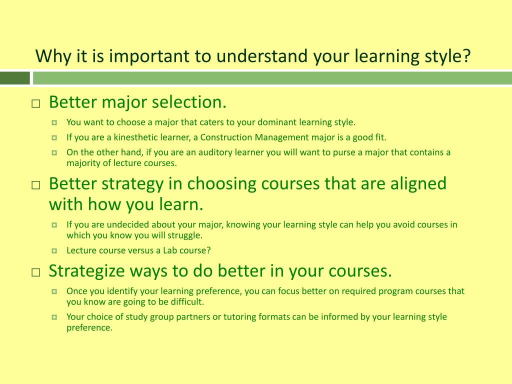 PPT - Learning Styles PowerPoint Presentation, free download - ID:1284589