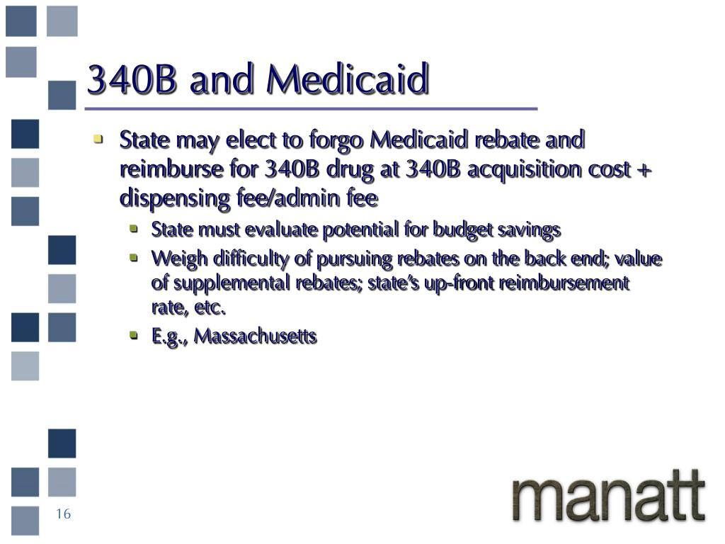 340b And Medicaid Drug Rebate Program