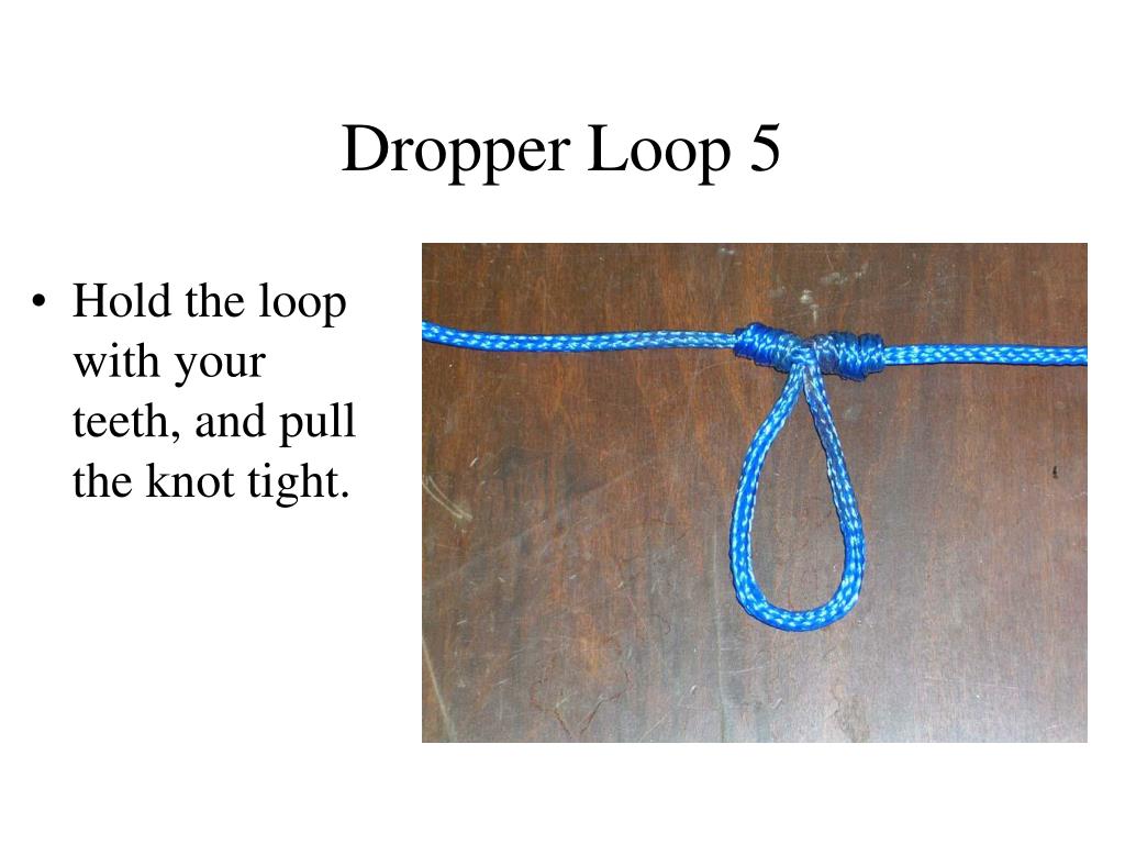 How to Tie a Dropper Loop Knot