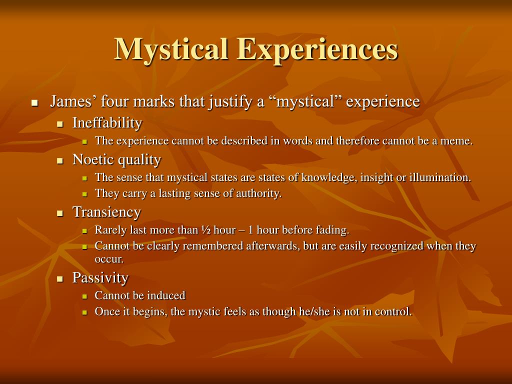 essay on mystical experience