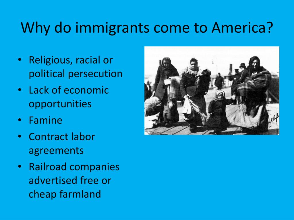 why did immigrants come to america essay