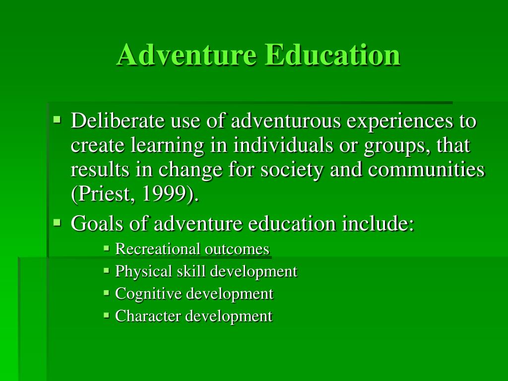 PPT Moral and Spiritual Development in Adventure Education and Outdoor Pursuits PowerPoint