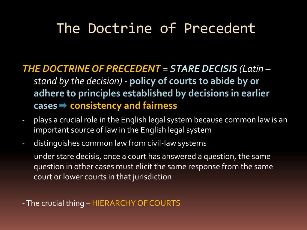 doctrine of judicial precedent uk essay