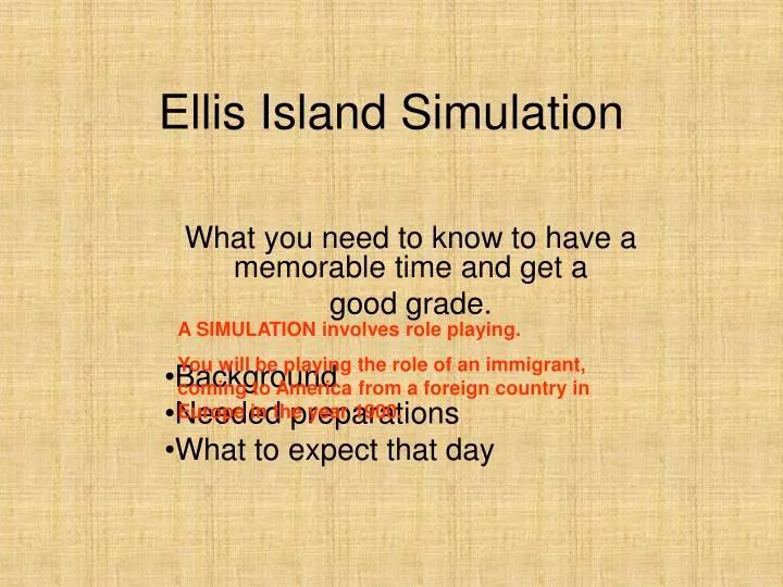 ellis island simulation n.