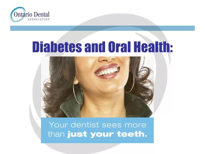 diabetes and oral health n.