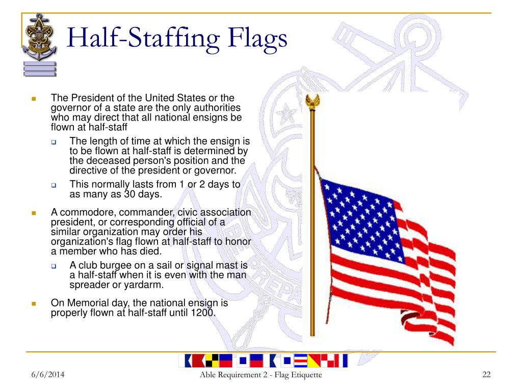 PPT Flag Etiquette PowerPoint Presentation, free download ID1288474