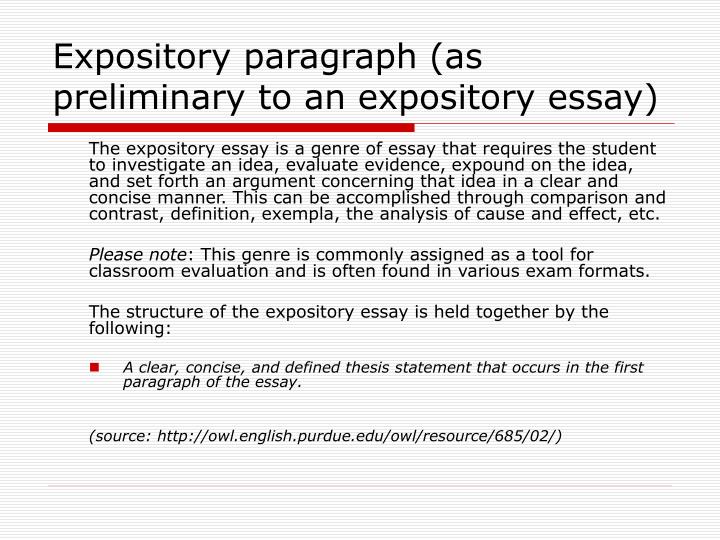 define expository paragraph